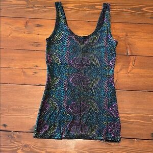 BKE - Velour Burnout Tank Top - Size S